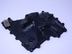 Oil pan sump plate