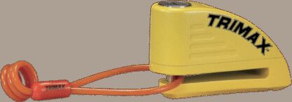TRIMAX Disc Lock Yellow 10mm w/Alarm