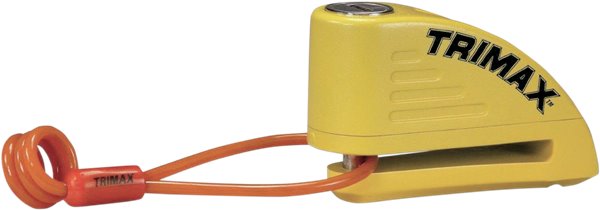 TRIMAX Disc Lock Yellow 10mm w/Alarm