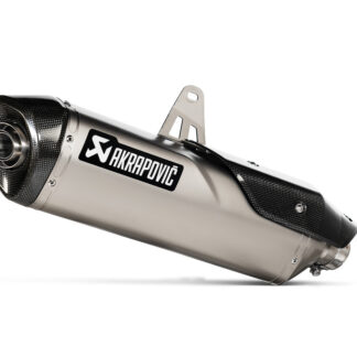 Akrapovic Slip On exhaust system Silver. Triumph Tiger 900 Modelle (19-23).