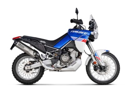 Akrapovic Slip On exhaust system Silver Aprilia Tuareg 660 (22-).