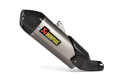 Akrapovic Slip On exhaust system Silver. Ducati DesertX (22-).
