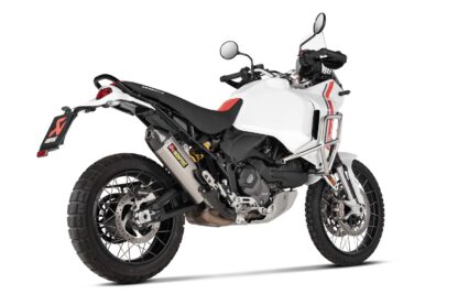 Akrapovic Slip On exhaust system Silver. Ducati DesertX (22-).