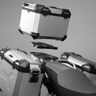 TRAX ADV top case Aluminum. 38 l. Silver.