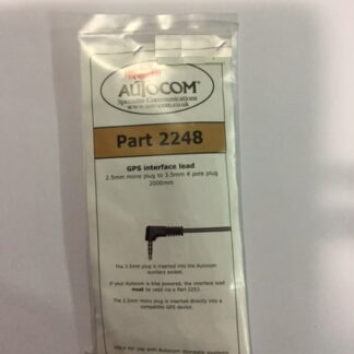 GPS interface lead 2.5mm Mono to 3.5mm 4 pole plug 2m