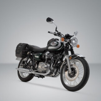 Legend Gear side bag system LC Black Edition Kawasaki W800 / Street / Cafe (11-), W650 (99-06).