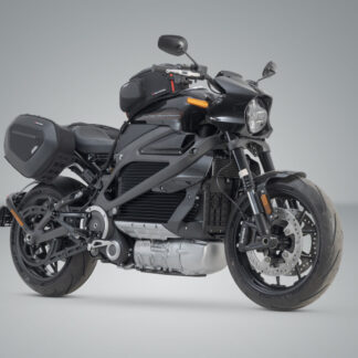 PRO BLAZE saddlebag set Black. LiveWireONE.