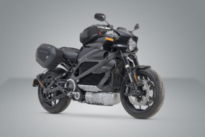 PRO BLAZE saddlebag set Black. LiveWireONE.