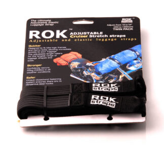 ROK straps 2 adjustable straps. Black. 500-1500 mm.
