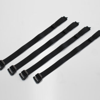 Strap set SysBag Black. 4 fitting straps.