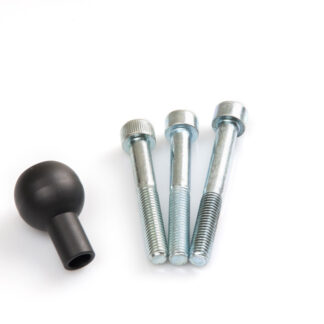 1" ball for M8 thread For RAM arm. Black.