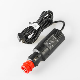 Mini USB charge lead For 12V DIN and cigarette lighter socket. 2000 mA.