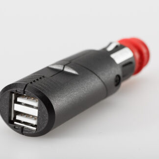 Double USB power port with universal plug For 12V DIN / cigarette lighter socket 2x2100 mA