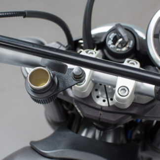 Cigarette lighter socket bracket M8 For handlebar mount with M8 screw.