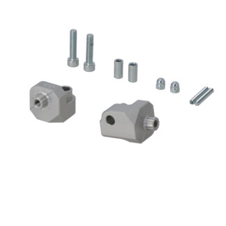 Mounting kit for EVO footrest Silver. Yamaha Ténéré 700 models (19-).