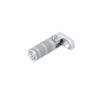 Gear lever tread Silver. Knurled. Incl. extension.
