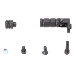Gear lever tread Black. Smooth. Incl. extension.