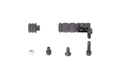 Gear lever tread Black Knurled incl extension