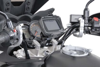 GPS mount with handlebar clamp For 1 1/4" (e 32 mm) handlebar Damped Silver