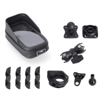 Universal GPS mount kit with Phone Case Incl 2" socket arm, for handlebar/mirror thread