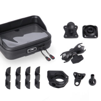 Universal GPS mount kit with T-Lock Smartphone Incl 2" socket arm, for handlebar/mirror thread