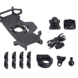 Universal GPS mount kit with T-Lock Smartphone big Incl 2" socket arm, for handlebar/mirror thread