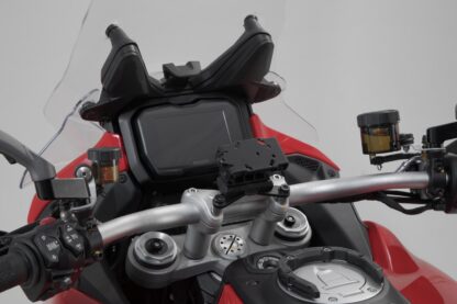 GPS mount on the handlebar Black Ducati Multistrada V4 (20-)