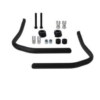 Handguard mounting kit Black. For hollow handlebars. 22mm to 1 inch.