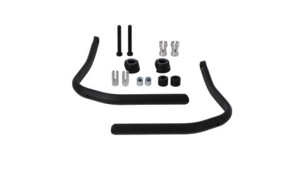 Handguard mounting kit Black. For hollow handlebars. 22mm to 1 inch.