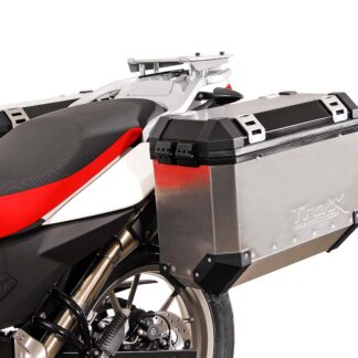 EVO side carriers Black. BMW F 650 GS (-07), G 650 GS (11-15).