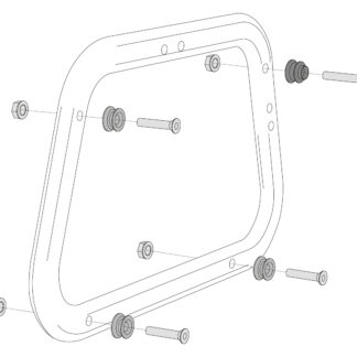 Adapter kit for EVO carrier 2 pcs For AERO ABS side cases