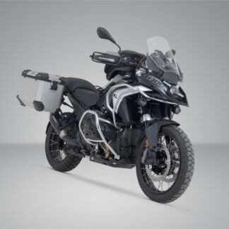 TRAX ADV aluminium case system + Akrapovic Silver. 45/45 l. BMW R 1300 GS (23-).