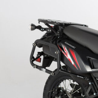 EVO side carriers Black. Reinforced. Kawasaki KLR650 (08-18).