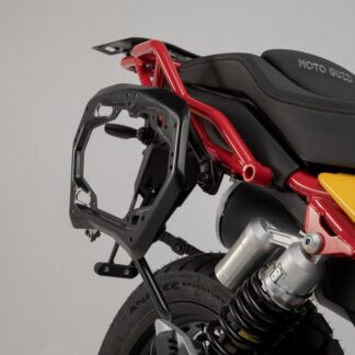 PRO side carrier Black. Moto Guzzi V85 TT (19-23).