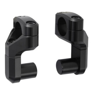 Vario bar back for Ø 22 mm handlebar Up/back variable. Black.