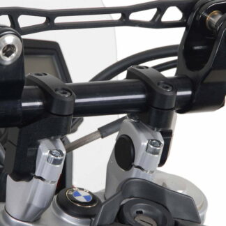Vario bar back for Ø 28 mm handlebar Up/back variable. Black.