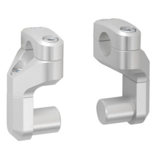 Vario bar back for e 28 mm handlebar Up/back variable Silver