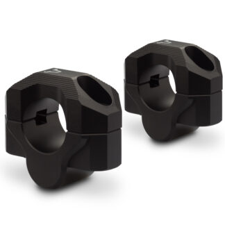 Bar riser for e 28 mm handlebar H=20 mm Black Milled