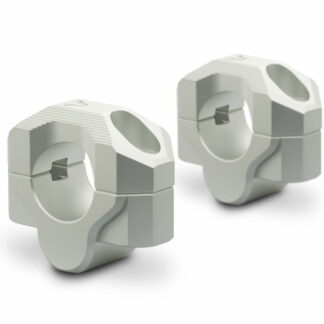 Bar riser for e 28 mm handlebar H=20 mm Silver Milled