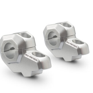 Bar back for e 22 mm handlebar H=30 mm Back 21 mm Silver