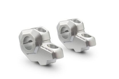 Bar back for e 22 mm handlebar H=30 mm Back 21 mm Silver
