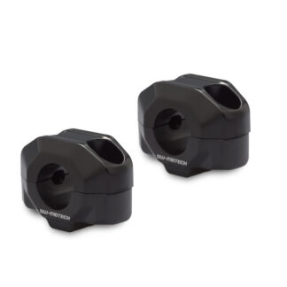 Bar riser for e 22 mm handlebar H=15 mm Black
