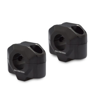 Bar riser for e 22 mm handlebar H=20 mm Black