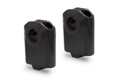 Bar riser for Ø 22 mm handlebar H=50 mm. Black.