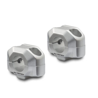 Bar riser for e 22 mm handlebar H=15 mm Silver
