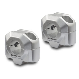 Bar riser for e 22 mm handlebar H=20 mm Silver