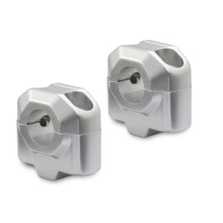 Bar riser for e 22 mm handlebar H=25 mm Silver