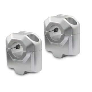 Bar riser for e 22 mm handlebar H=30 mm Silver