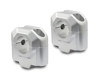 Bar riser for e 28 mm handlebar H=30 mm Silver