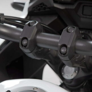 Bar riser for e 28 mm handlebar H=20 mm Black